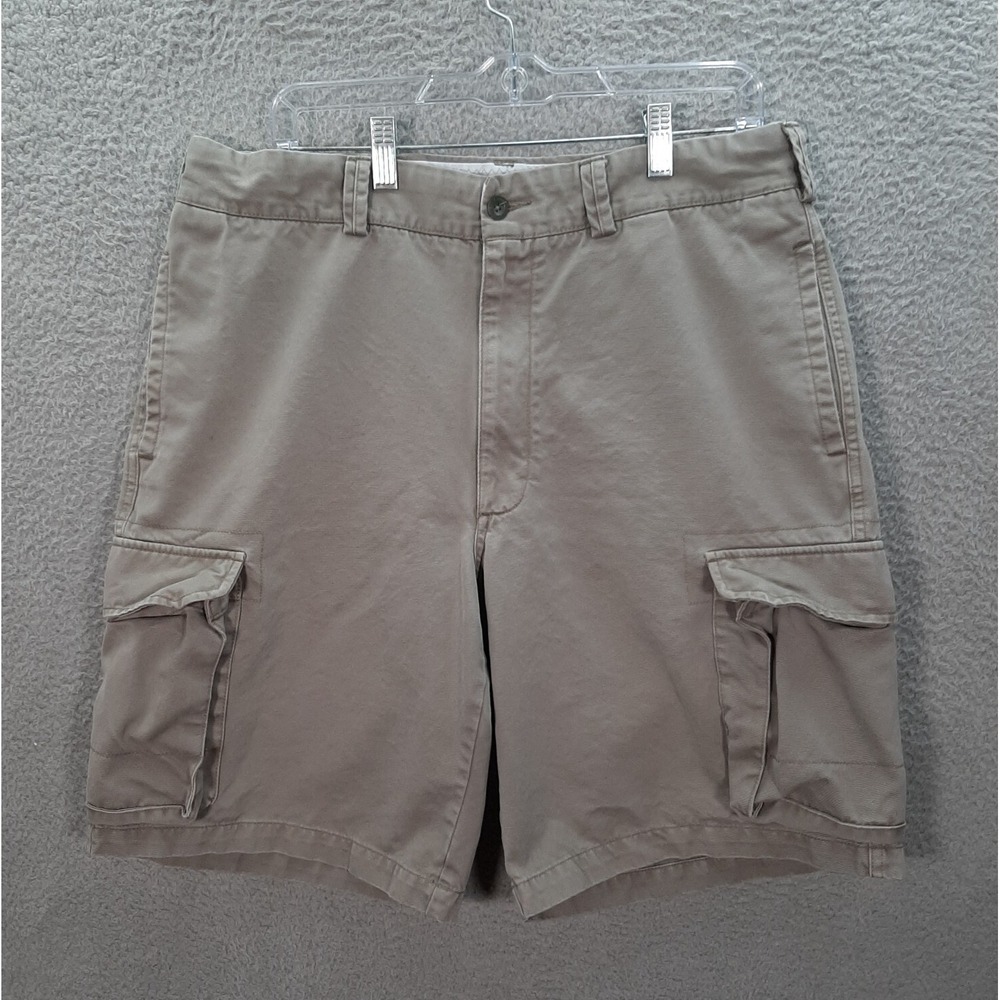Perry Ellis Shorts Mens 36 Gray Cottons Cargo Preppy Workwear Outdoors Skater *
